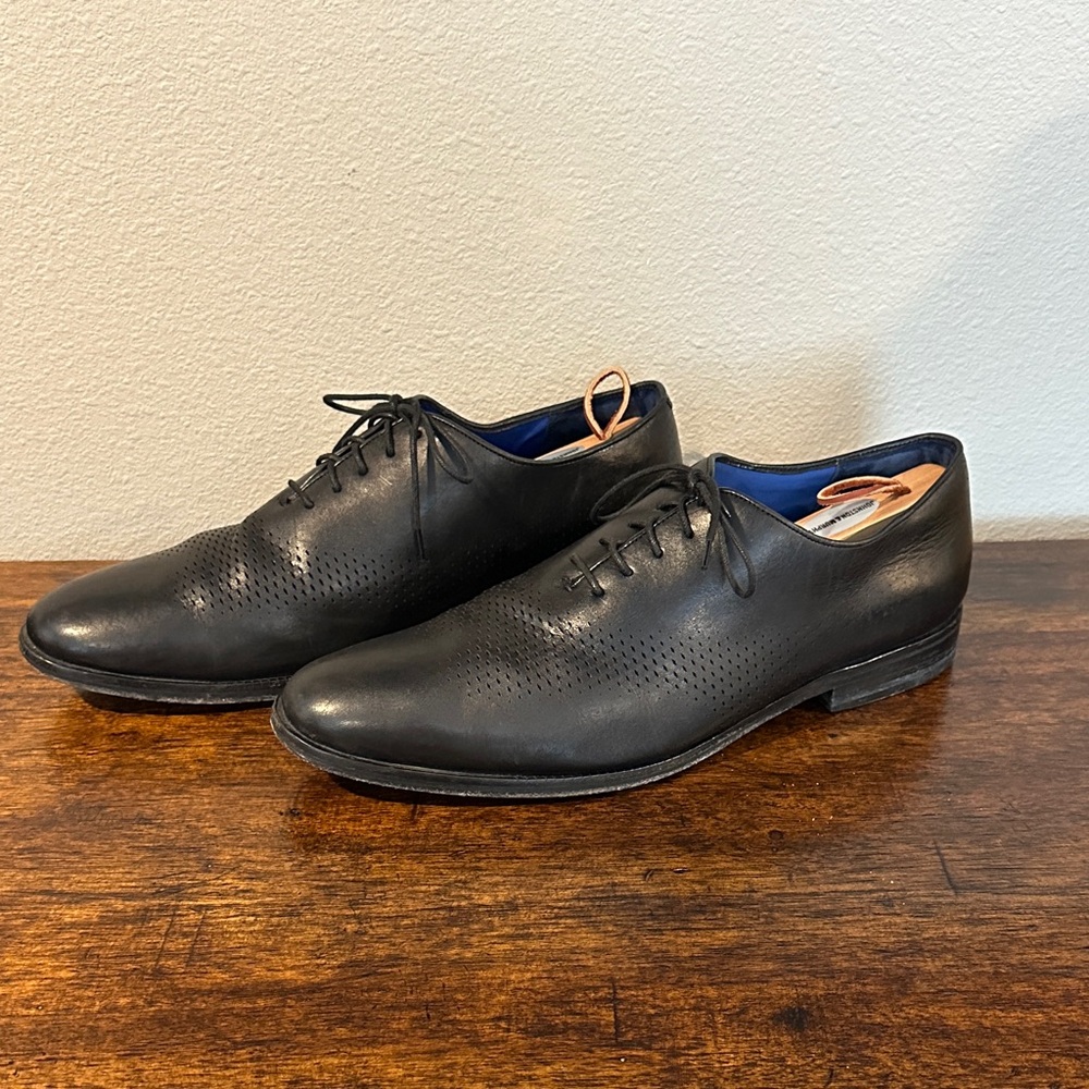 Cole Haan Men's Washington Grand Laser Wingtip Oxfords Black